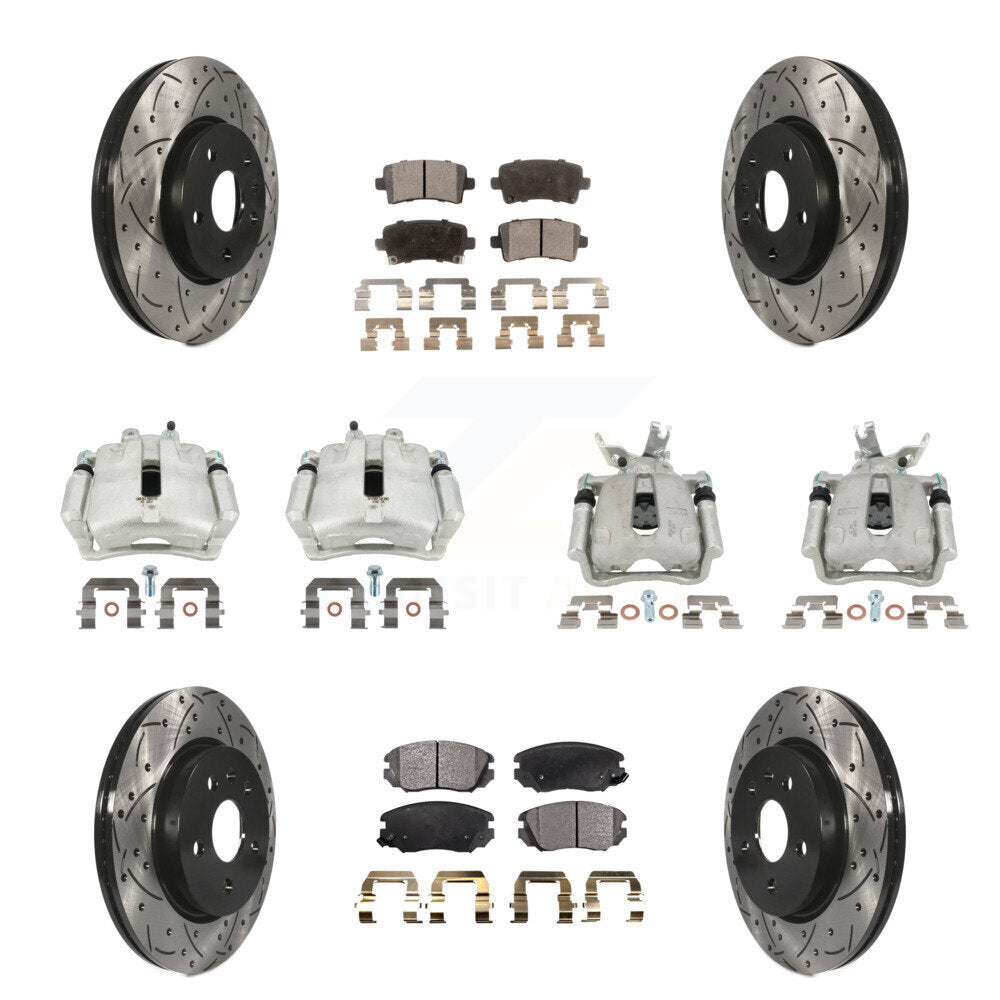 Transit Auto KCD-100435T Disc Brake Kit for 2016 Chevrolet Malibu Limited - Front and Rear product image