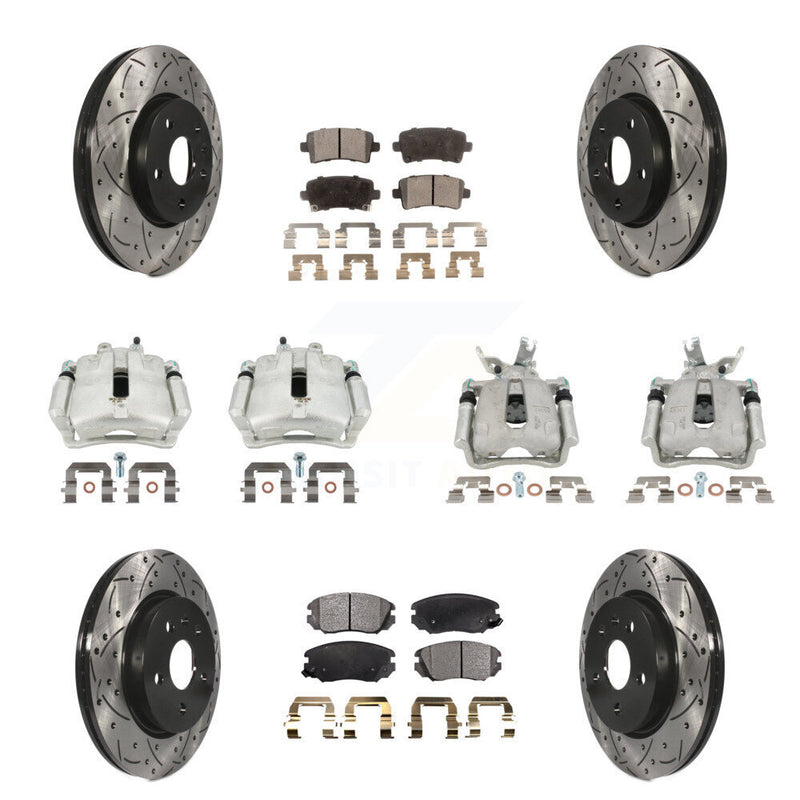Transit Auto KCD-100435T Disc Brake Kit for 2016 Chevrolet Malibu Limited - Front and Rear product image