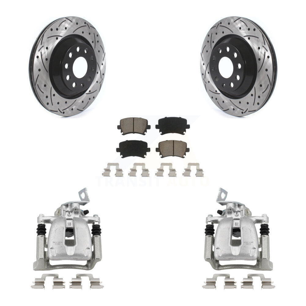Transit Auto KCD-100437C Disc Brake Kit for 2009 Volkswagen CC, Volkswagen Passat, Volkswagen Passat CC - Rear product image