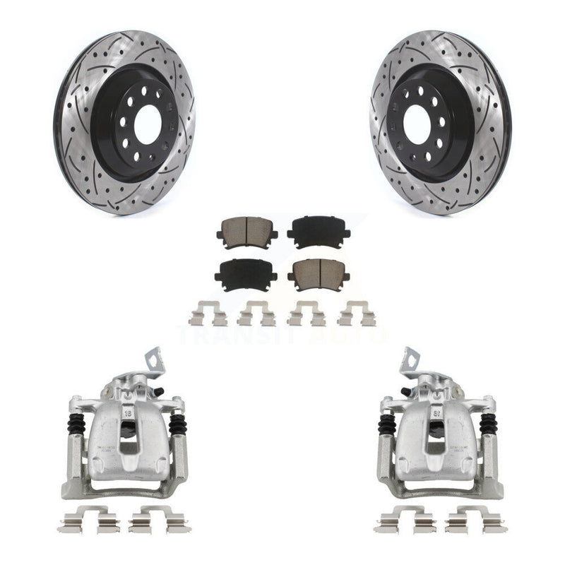 Transit Auto KCD-100437C Disc Brake Kit for 2009 Volkswagen CC, Volkswagen Passat, Volkswagen Passat CC - Rear product image