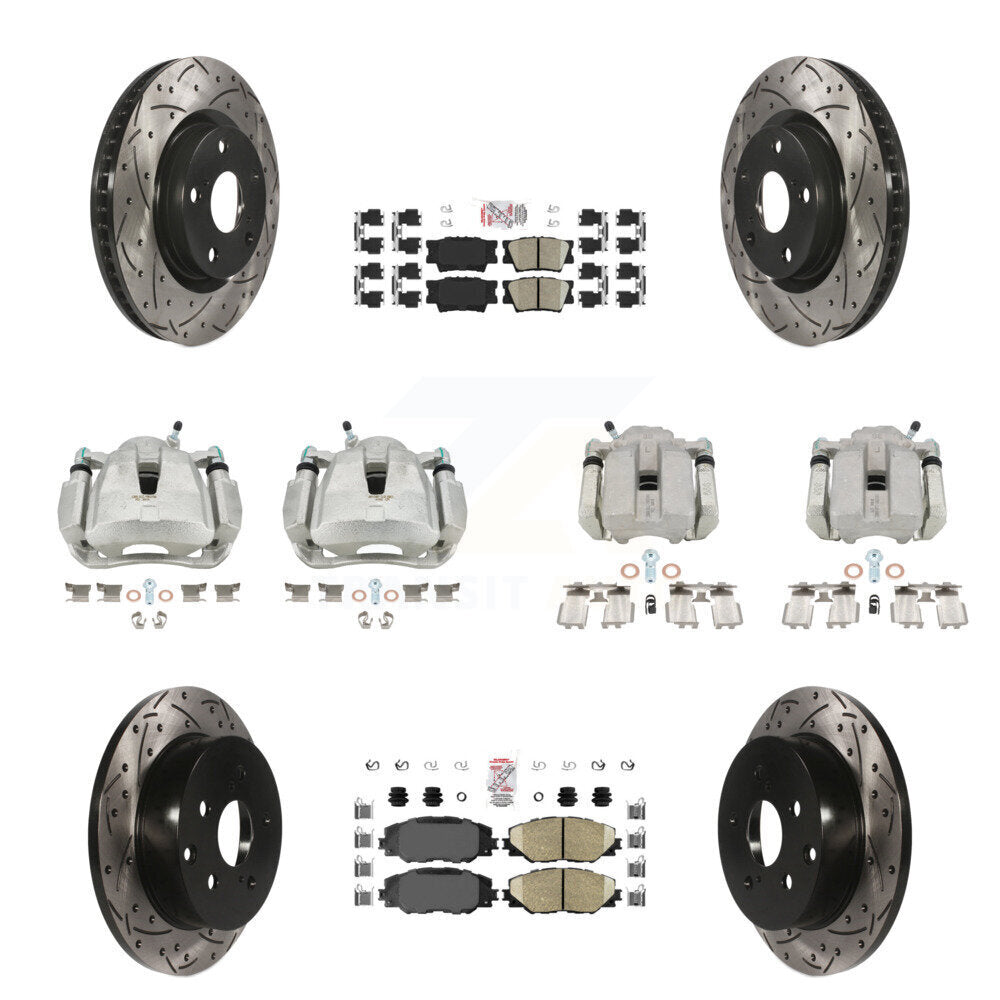 Transit Auto KCD-100437N Disc Brake Kit for 2006-2012 Toyota RAV4 - Front and Rear product image
