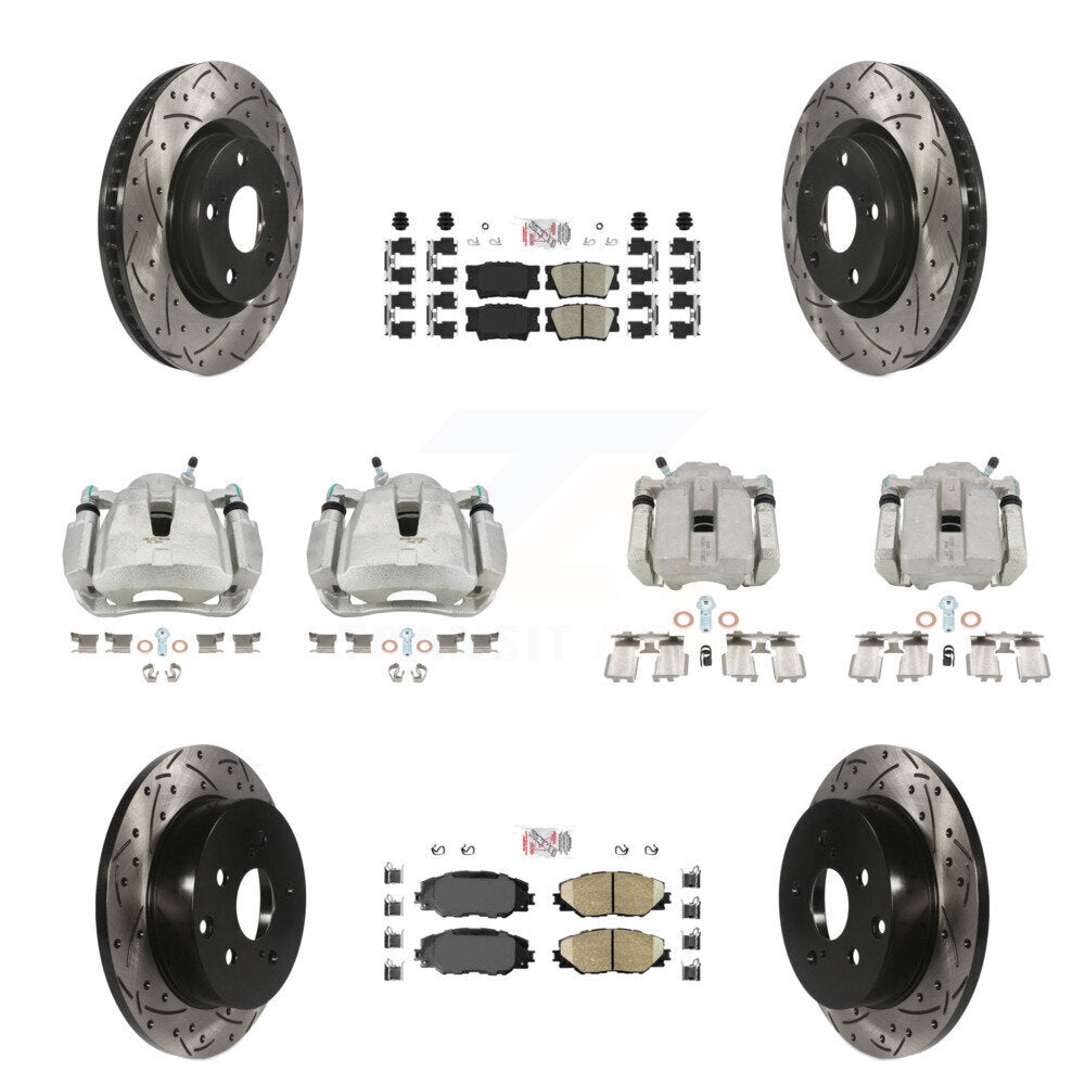 Transit Auto KCD-100438N Disc Brake Kit for 2006-2012 Toyota RAV4 - Front and Rear product image