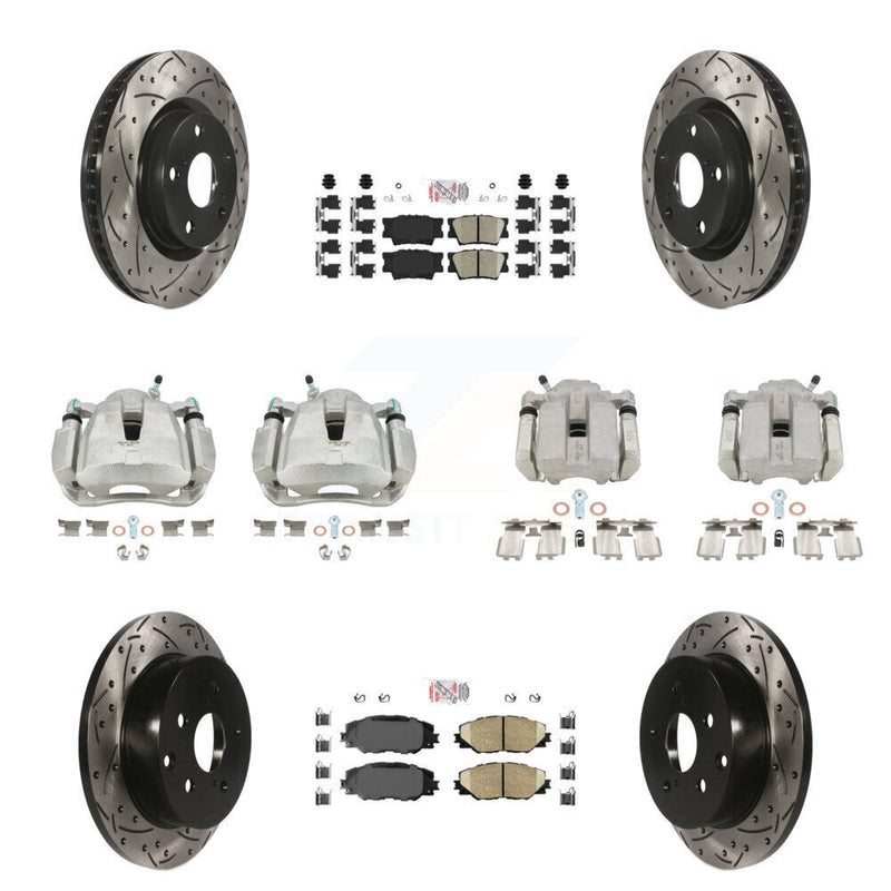 Transit Auto KCD-100438N Disc Brake Kit for 2006-2012 Toyota RAV4 - Front and Rear product image