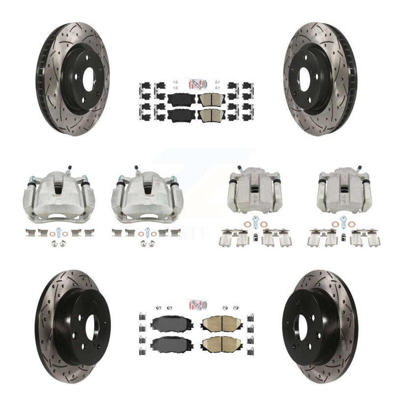 Transit Auto KCD-100439N Disc Brake Kit for 2006-2012 Toyota RAV4 - Front and Rear product image