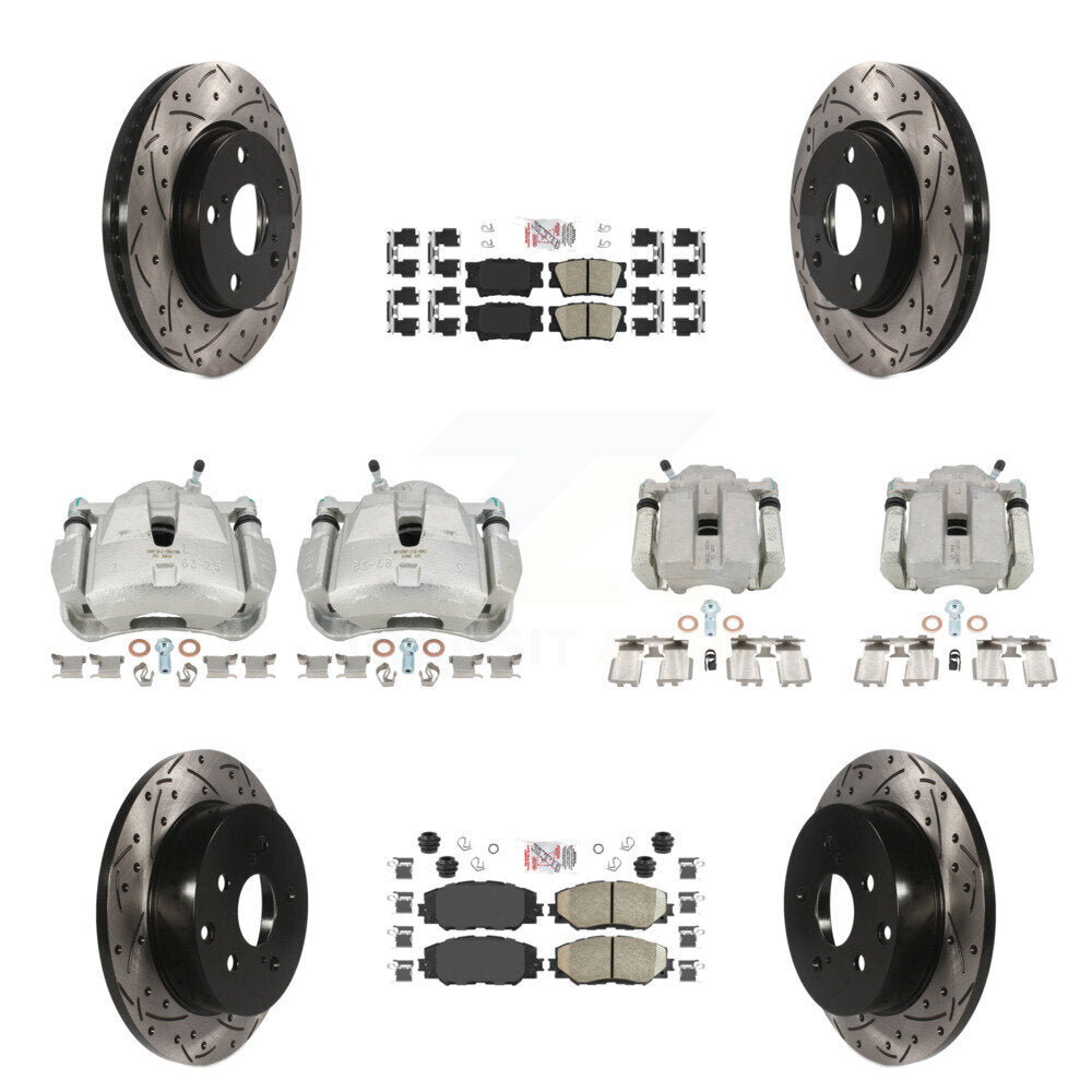 Transit Auto KCD-100441N Disc Brake Kit for 2006-2012 Toyota RAV4 - Front and Rear product image