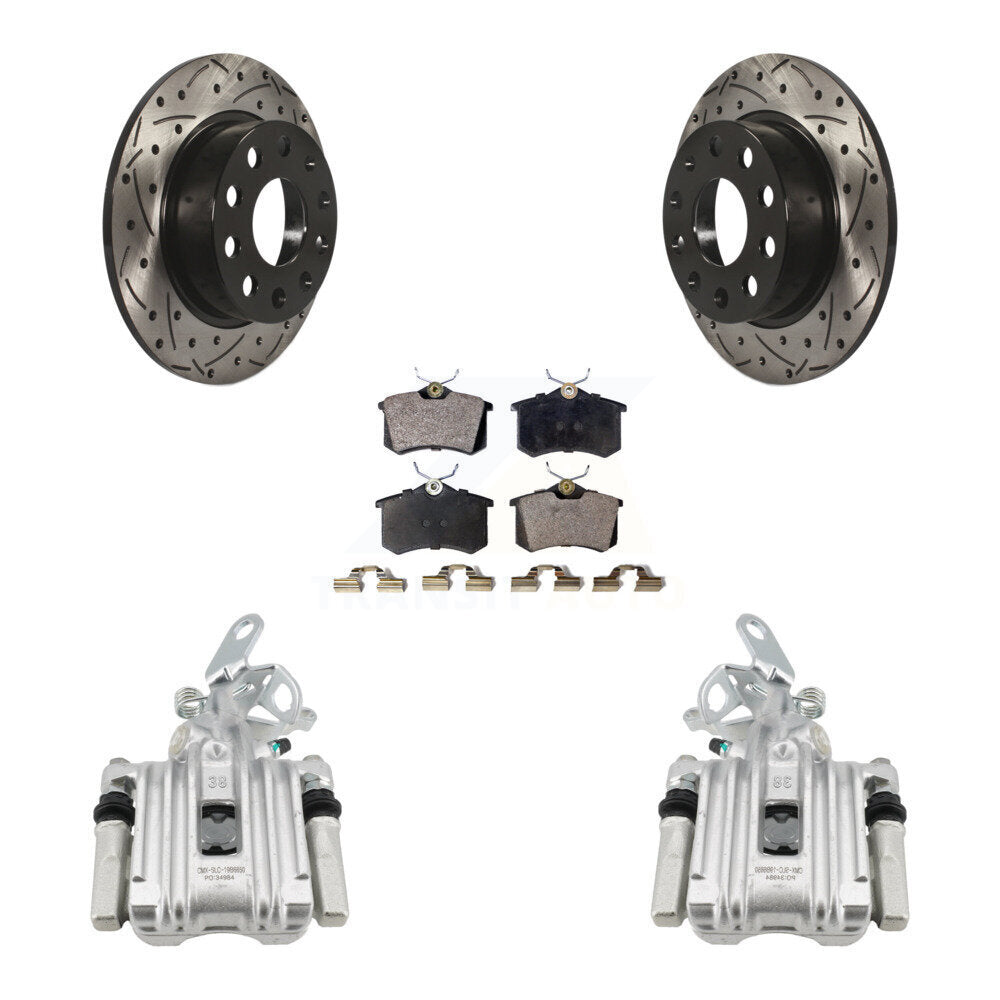 Transit Auto KCD-100441P Disc Brake Kit for 2010-2019 Volkswagen Beetle, Volkswagen Jetta, Audi A3 - Rear product image