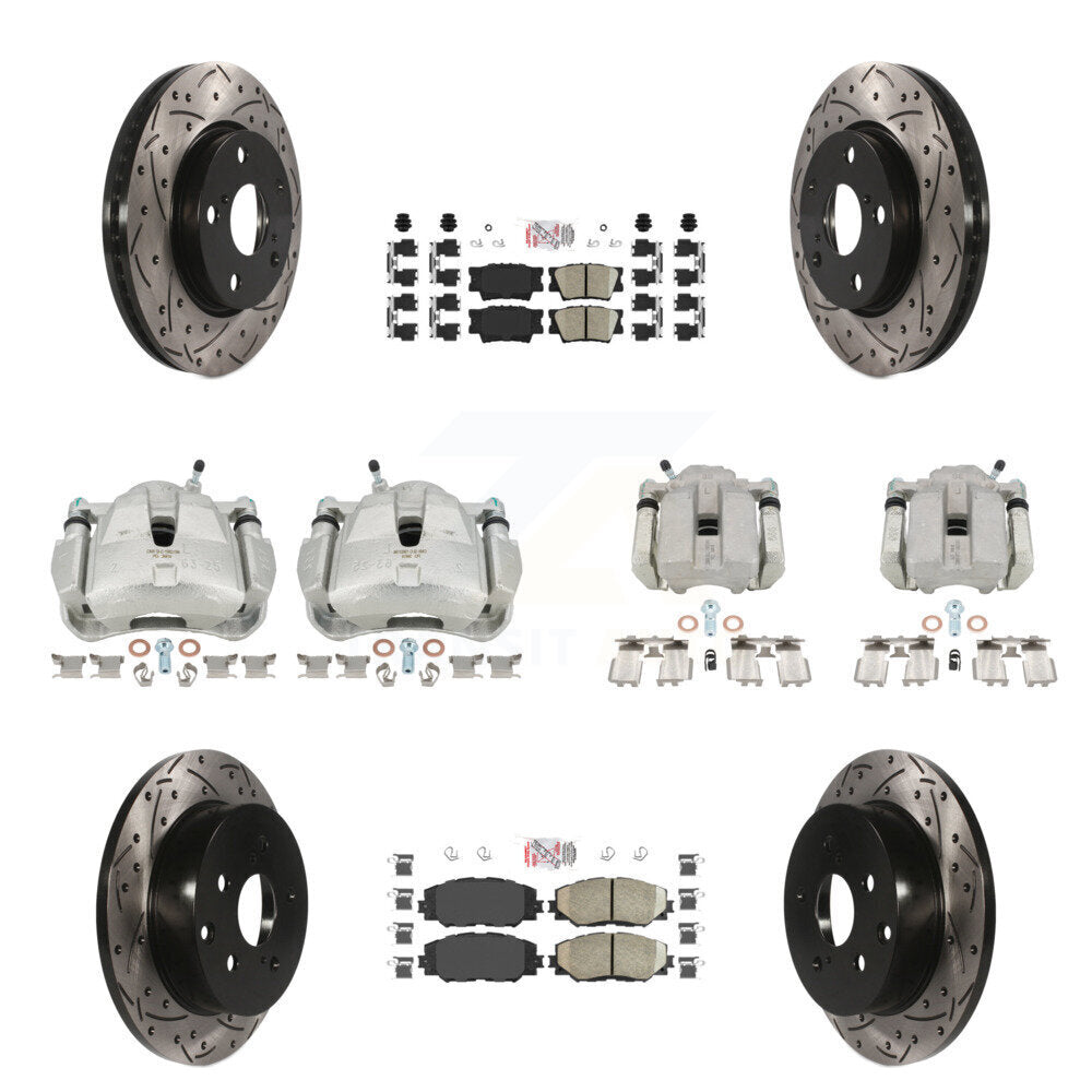 Transit Auto KCD-100442N Disc Brake Kit for 2006-2012 Toyota RAV4 - Front and Rear product image
