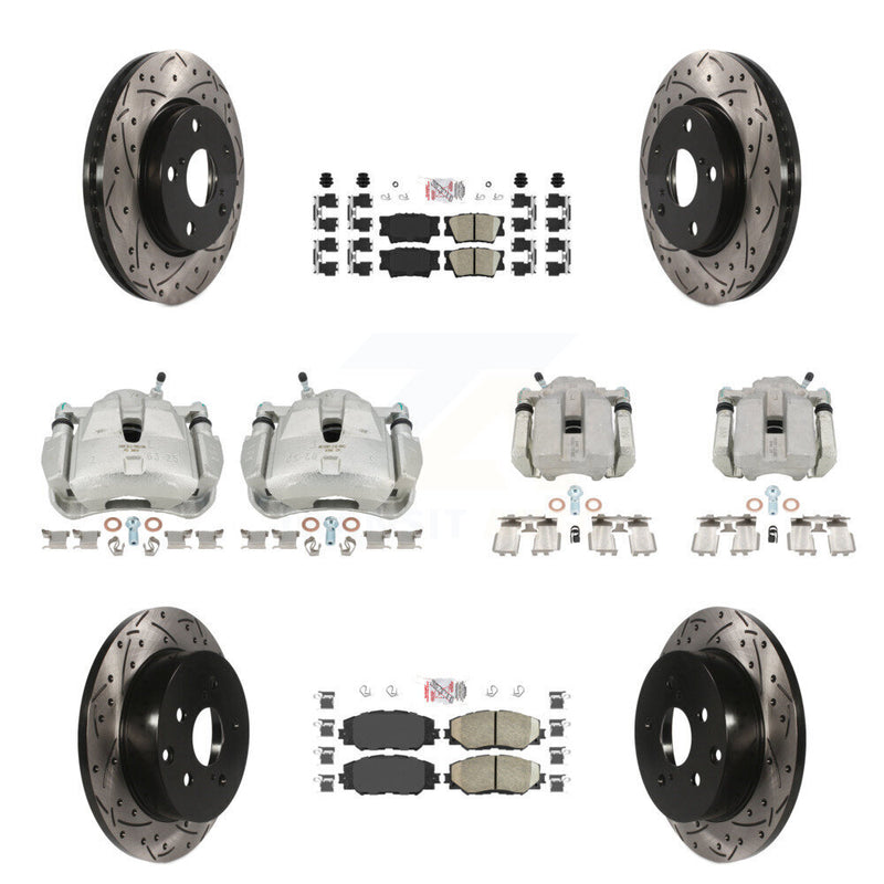 Transit Auto KCD-100442N Disc Brake Kit for 2006-2012 Toyota RAV4 - Front and Rear product image