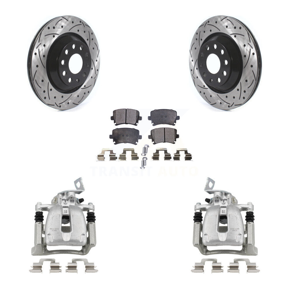 Transit Auto KCD-100443P Disc Brake Kit for 2009 Volkswagen CC, Volkswagen Passat, Volkswagen Passat CC - Rear product image