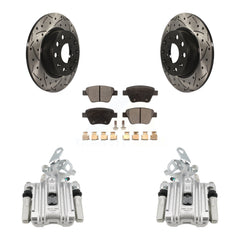 Transit Auto KCD-100443T Disc Brake Kit for 2011-2019 Volkswagen Beetle, Volkswagen Jetta, Volkswagen Golf - Rear product image
