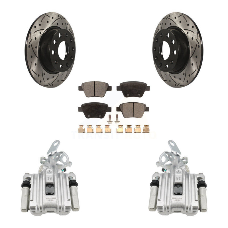 Transit Auto KCD-100443T Disc Brake Kit for 2011-2019 Volkswagen Beetle, Volkswagen Jetta, Volkswagen Golf - Rear product image