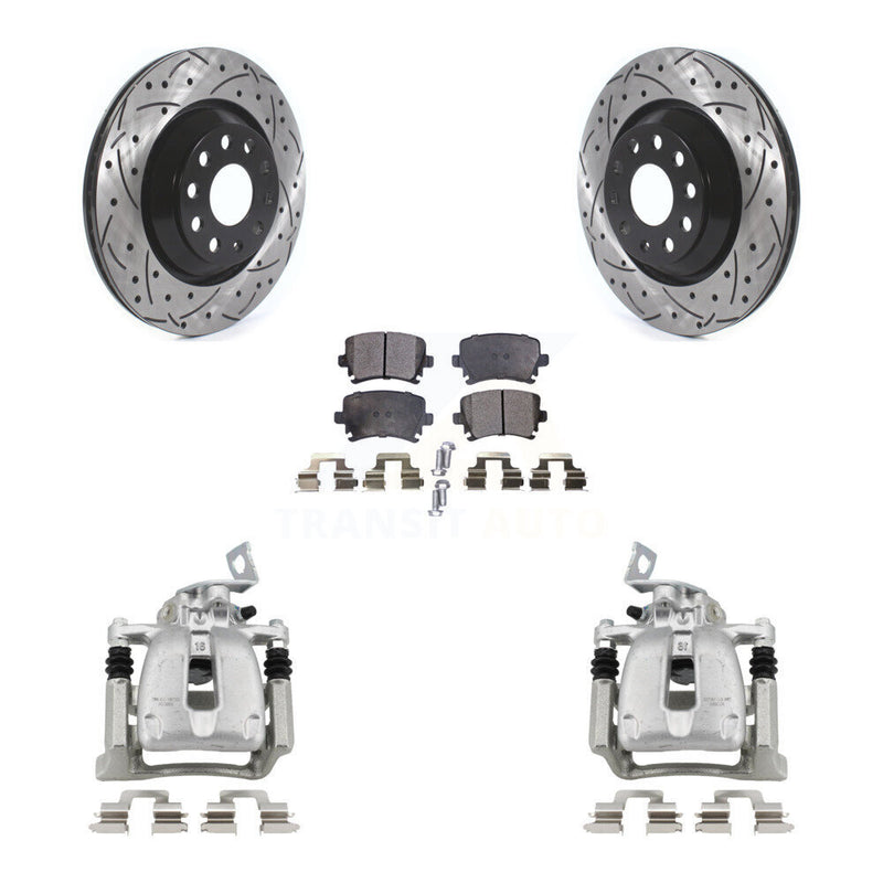 Transit Auto KCD-100447T Disc Brake Kit for 2009 Volkswagen CC, Volkswagen Passat, Volkswagen Passat CC - Rear product image