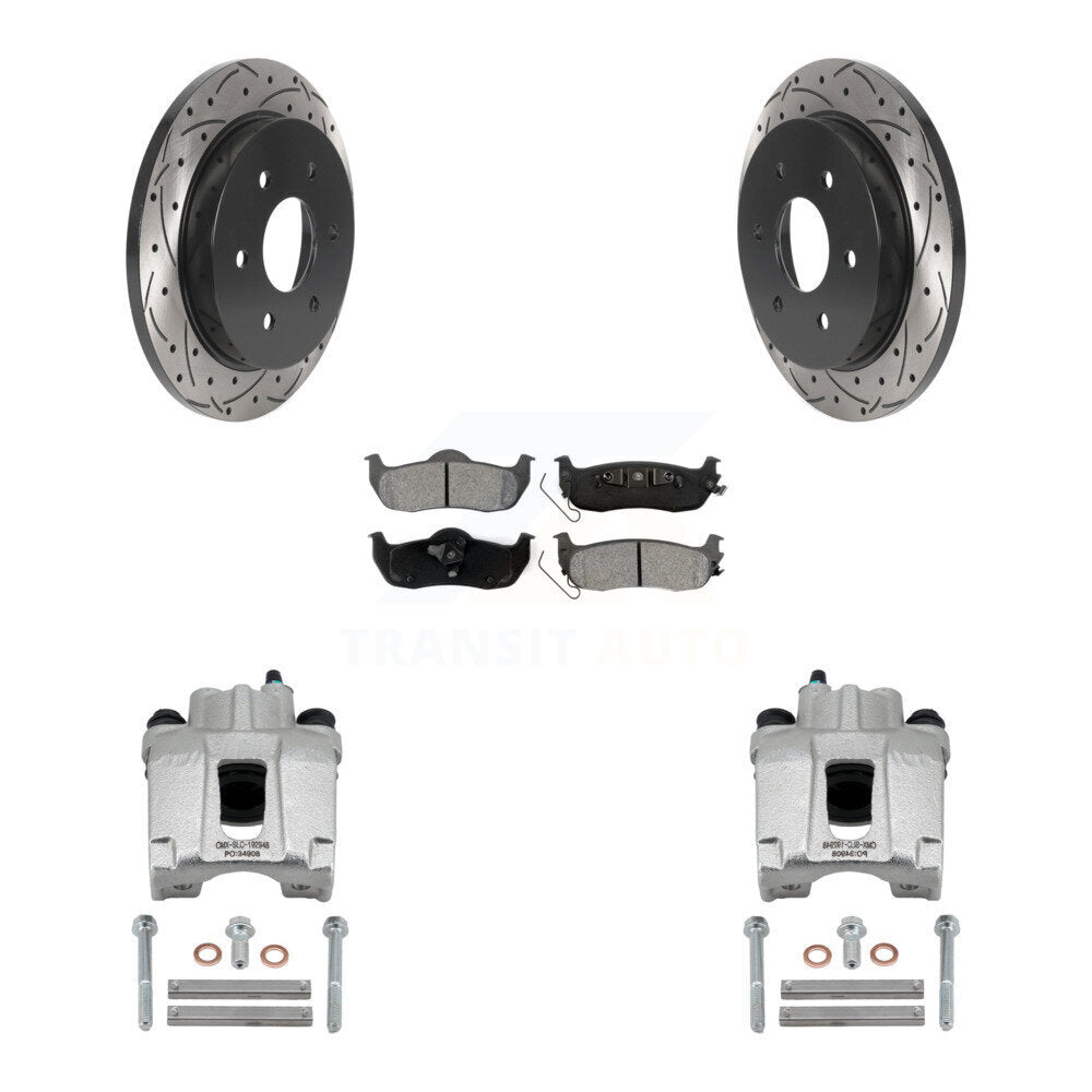 Transit Auto KCD-100448S Disc Brake Kit for 2004-2015 Nissan Armada, INFINITI QX56, Nissan Pathfinder Armada & more - Rear product image