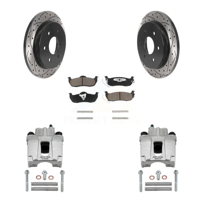 Transit Auto KCD-100452C Disc Brake Kit for 2004-2015 Nissan Armada, INFINITI QX56, Nissan Pathfinder Armada & more - Rear product image