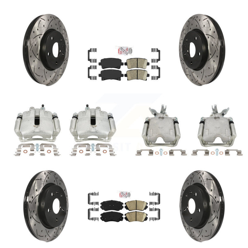 Transit Auto KCD-100452N Disc Brake Kit for 2014-2015 Chevrolet Malibu - Front and Rear product image