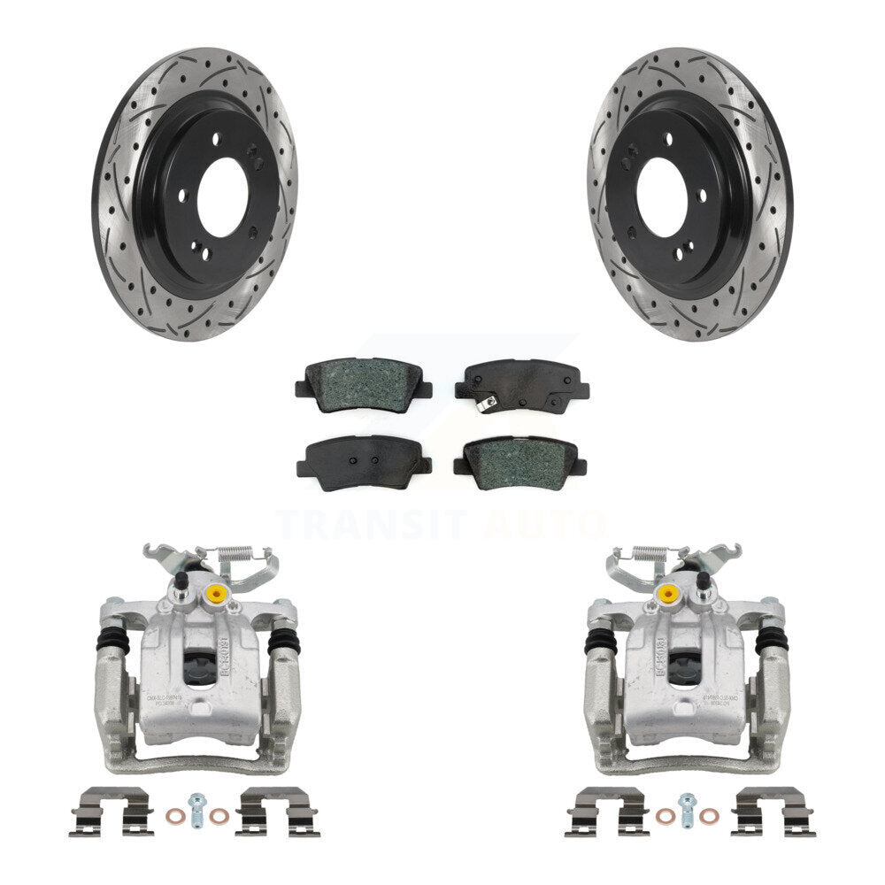 Transit Auto KCD-100452S Disc Brake Kit for 2017-2019 Kia Niro, Hyundai Ioniq - Rear product image