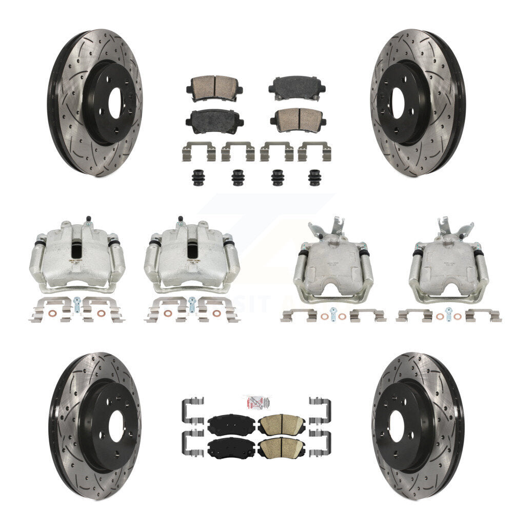 Transit Auto KCD-100453N Disc Brake Kit for 2014-2015 Chevrolet Malibu - Front and Rear product image