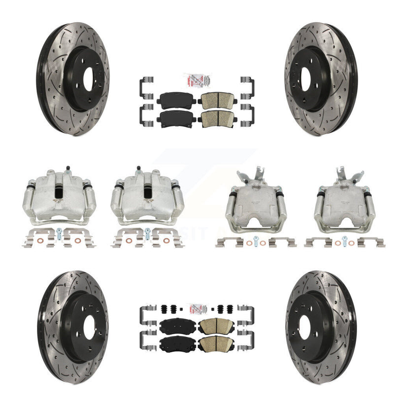 Transit Auto KCD-100454N Disc Brake Kit for 2014-2015 Chevrolet Malibu - Front and Rear product image