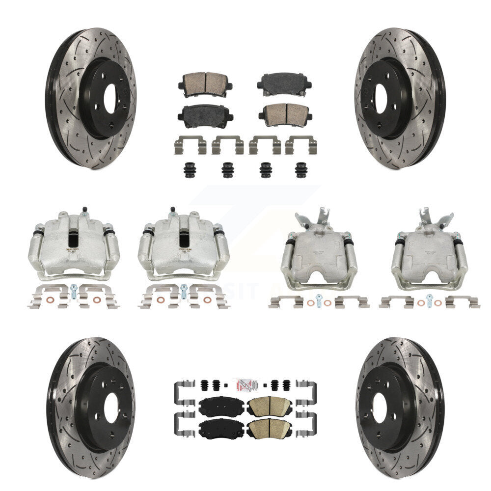 Transit Auto KCD-100455N Disc Brake Kit for 2014-2015 Chevrolet Malibu - Front and Rear product image