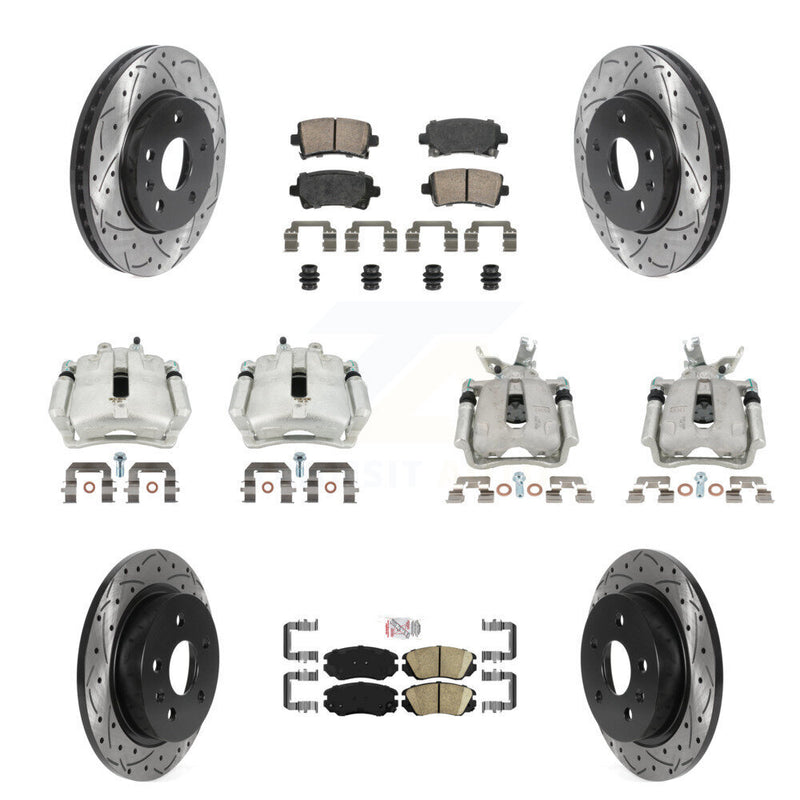 Transit Auto KCD-100457N Disc Brake Kit for 2014-2016 Chevrolet Malibu Limited, Chevrolet Malibu - Front and Rear product image