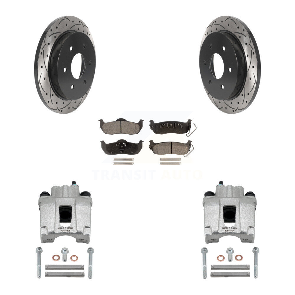 Transit Auto KCD-100458P Disc Brake Kit for 2004-2015 Nissan Armada, INFINITI QX56, Nissan Pathfinder Armada & more - Rear product image