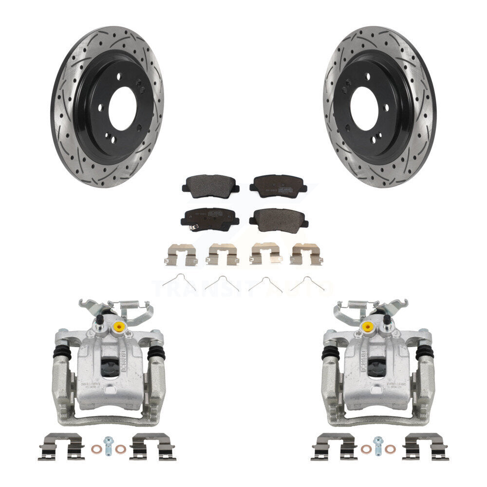 Transit Auto KCD-100462P Disc Brake Kit for 2017-2019 Kia Niro, Hyundai Ioniq - Rear product image