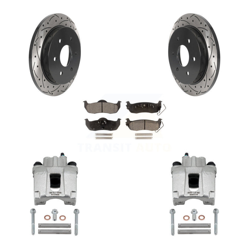 Transit Auto KCD-100462T Disc Brake Kit for 2004-2015 Nissan Armada, INFINITI QX56, Nissan Pathfinder Armada & more - Rear product image