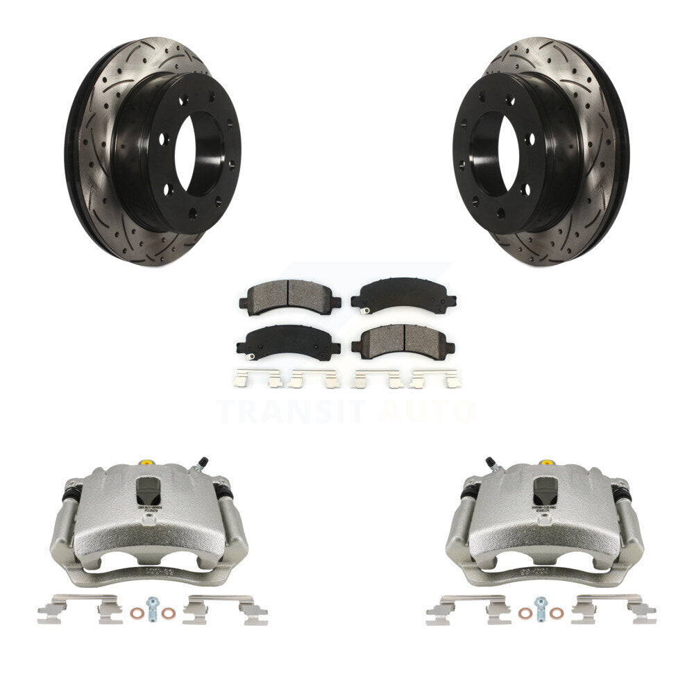 Transit Auto KCD-100463S Disc Brake Kit for 2005-2020 GMC Savana 2500, Chevrolet Express 2500, Chevrolet Express 3500 & more - Rear product image