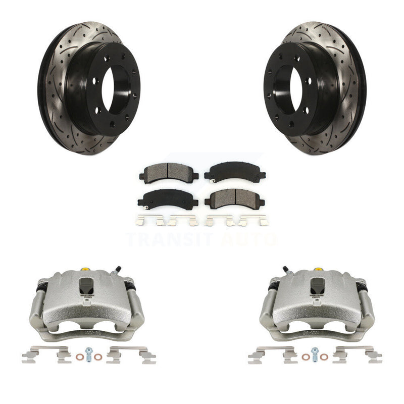 Transit Auto KCD-100463S Disc Brake Kit for 2005-2020 GMC Savana 2500, Chevrolet Express 2500, Chevrolet Express 3500 & more - Rear product image