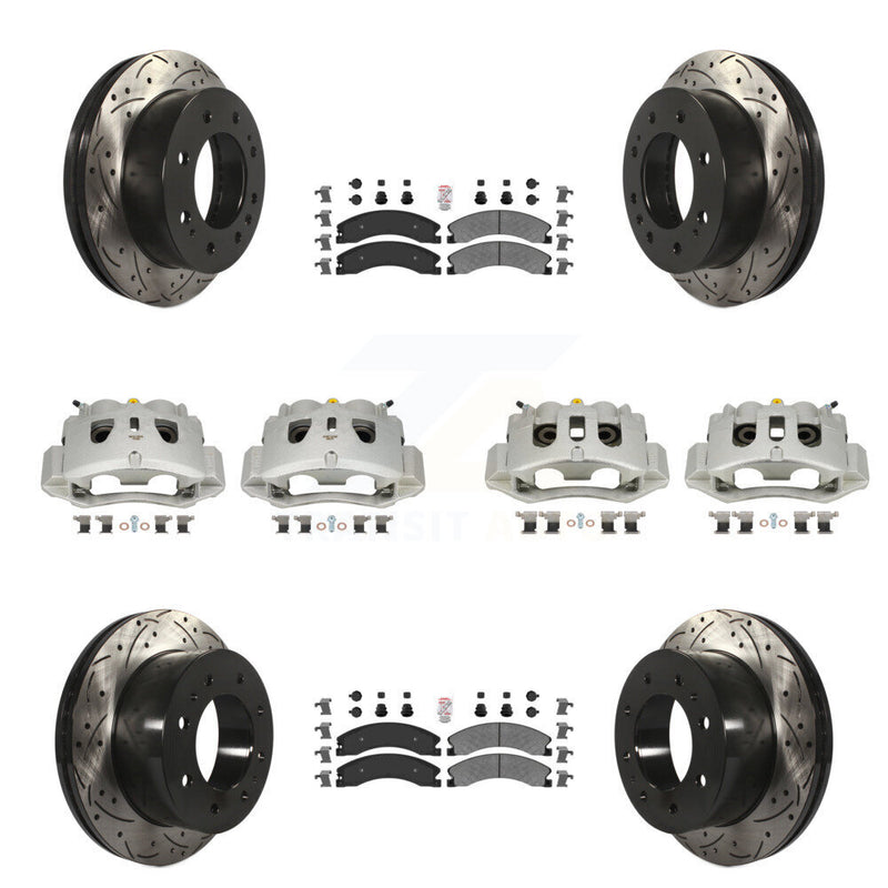 Transit Auto KCD-100464N Disc Brake Kit for 2011-2019 Chevrolet Suburban 3500 HD, Chevrolet Silverado 2500 HD, Chevrolet Silverado 3500 HD & more - Front and Rear product image