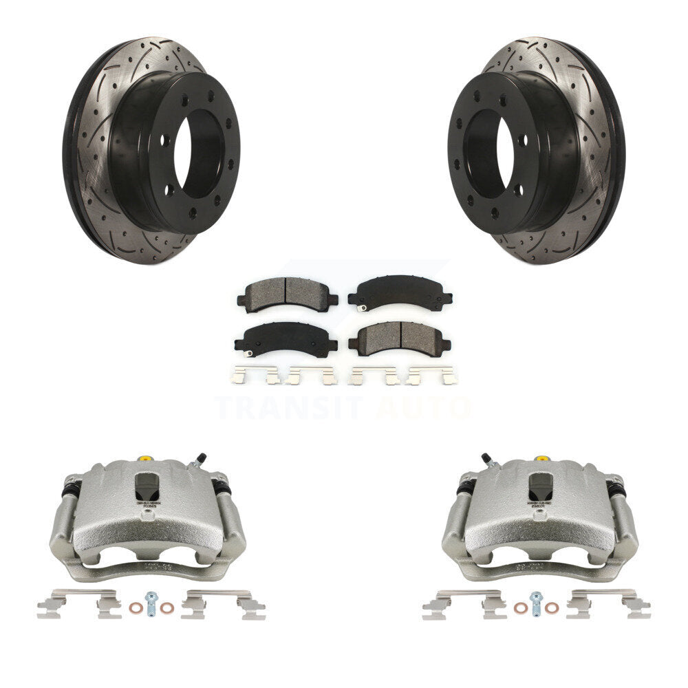Transit Auto KCD-100464S Disc Brake Kit for 2003-2018 Chevrolet Express 2500, GMC Savana 2500, Chevrolet Express 3500 & more - Rear product image