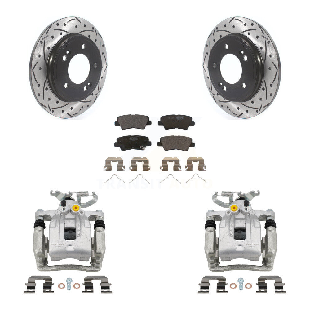Transit Auto KCD-100464T Disc Brake Kit for 2017-2022 Kia Niro, Hyundai Elantra, Hyundai Ioniq - Rear product image