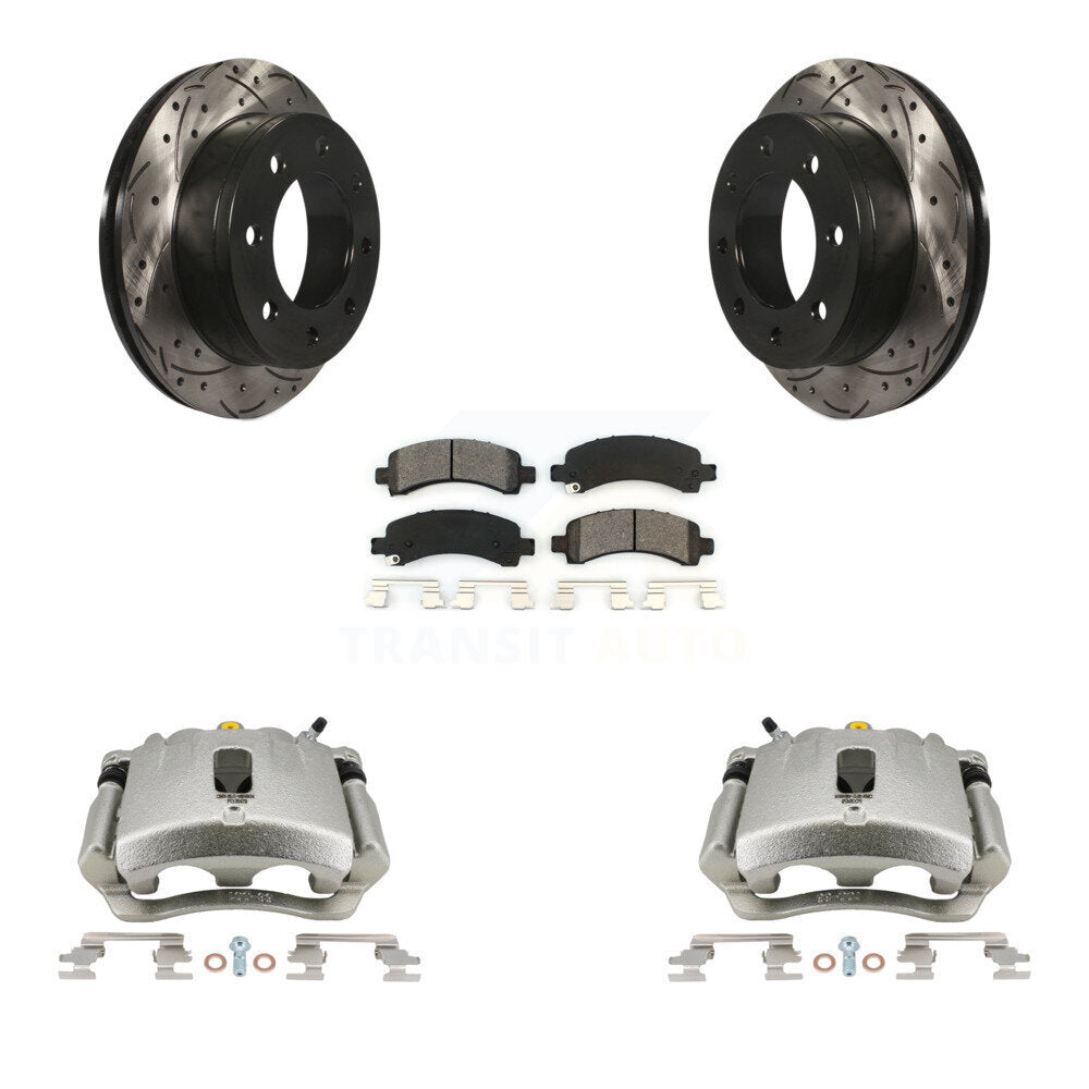 Transit Auto KCD-100465S Disc Brake Kit for 2007-2014 Chevrolet Express 3500, GMC Savana 3500, Chevrolet Express 2500 & more - Rear product image