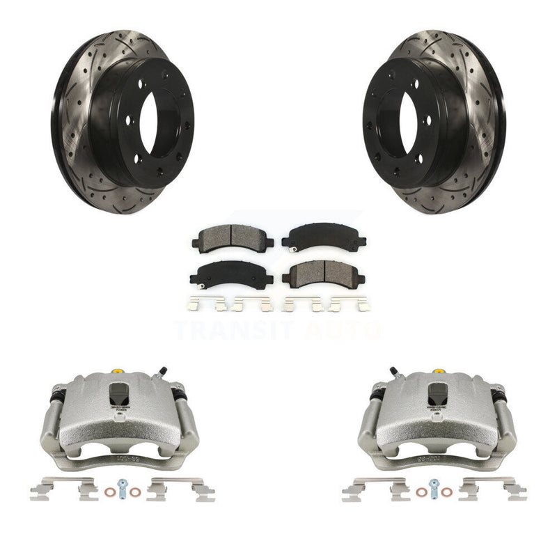 Transit Auto KCD-100465S Disc Brake Kit for 2007-2014 Chevrolet Express 3500, GMC Savana 3500, Chevrolet Express 2500 & more - Rear product image