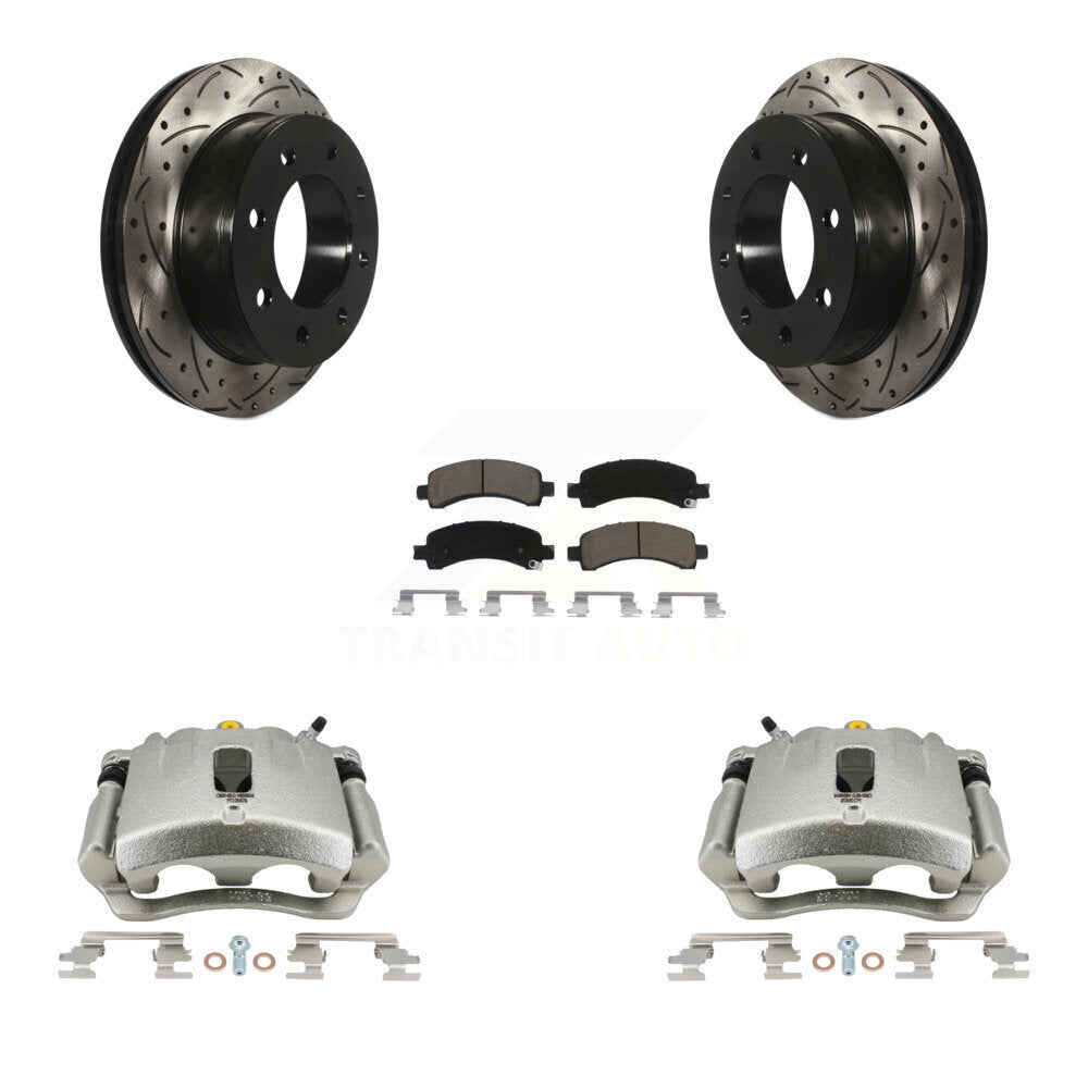 Transit Auto KCD-100468C Disc Brake Kit for 2005-2020 GMC Savana 2500, Chevrolet Express 2500, Chevrolet Express 3500 & more - Rear product image