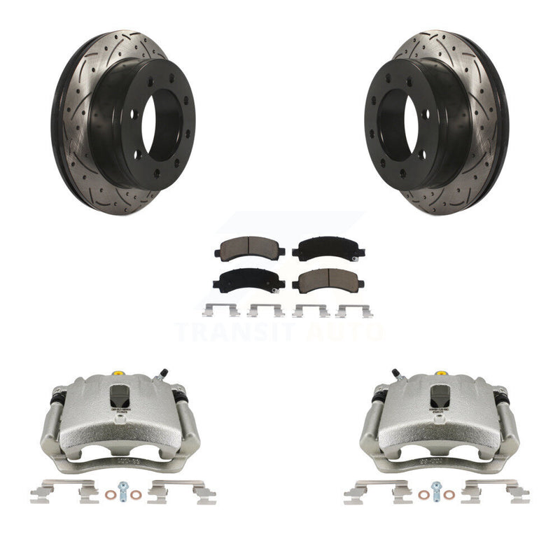 Transit Auto KCD-100469C Disc Brake Kit for 2003-2018 Chevrolet Express 2500, GMC Savana 2500, Chevrolet Express 3500 & more - Rear product image