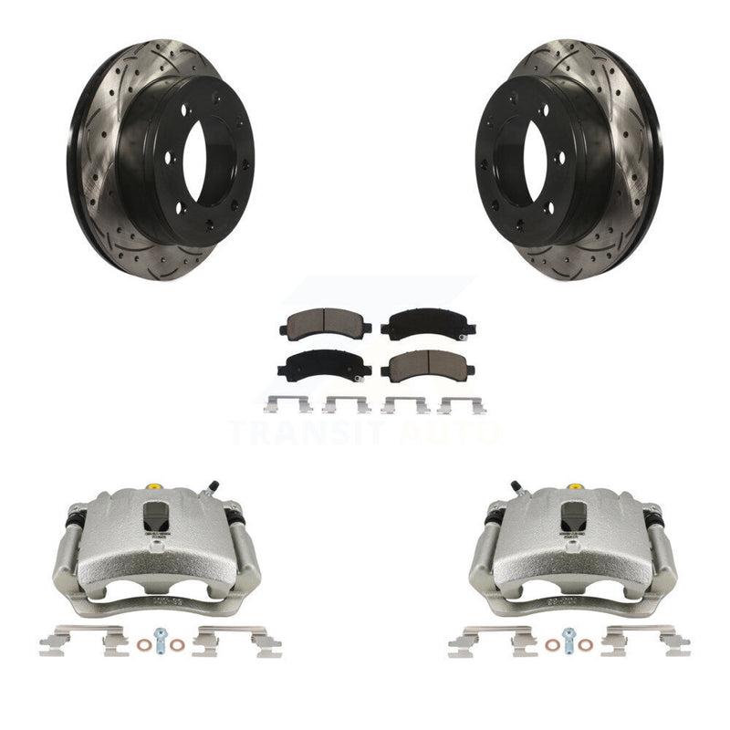 Transit Auto KCD-100470C Disc Brake Kit for 2007-2014 Chevrolet Express 3500, GMC Savana 3500, Chevrolet Express 2500 & more - Rear product image
