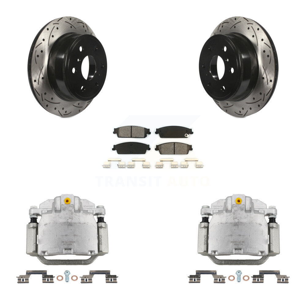 Transit Auto KCD-100471S Disc Brake Kit for 2007-2014 Chevrolet Silverado 1500, GMC Sierra 1500, Cadillac Escalade & more - Rear product image