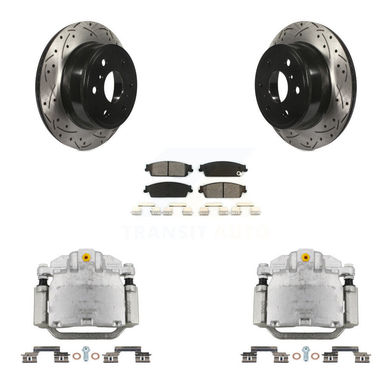 Transit Auto KCD-100471S Disc Brake Kit for 2007-2014 Chevrolet Silverado 1500, GMC Sierra 1500, Cadillac Escalade & more - Rear product image