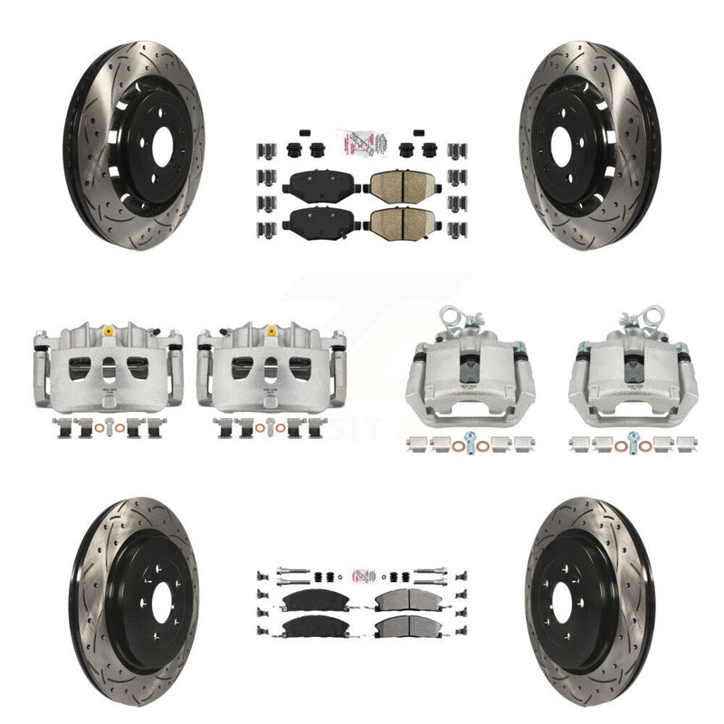 Transit Auto KCD-100474N Disc Brake Kit for 2013-2019 Ford Taurus, Ford Explorer, Ford Special Service Police Sedan & more - Front and Rear product image