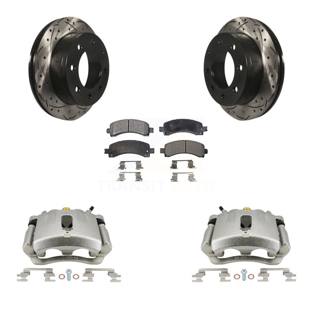Transit Auto KCD-100477P Disc Brake Kit for 2007-2014 Chevrolet Express 3500, GMC Savana 3500, Chevrolet Express 2500 & more - Rear product image