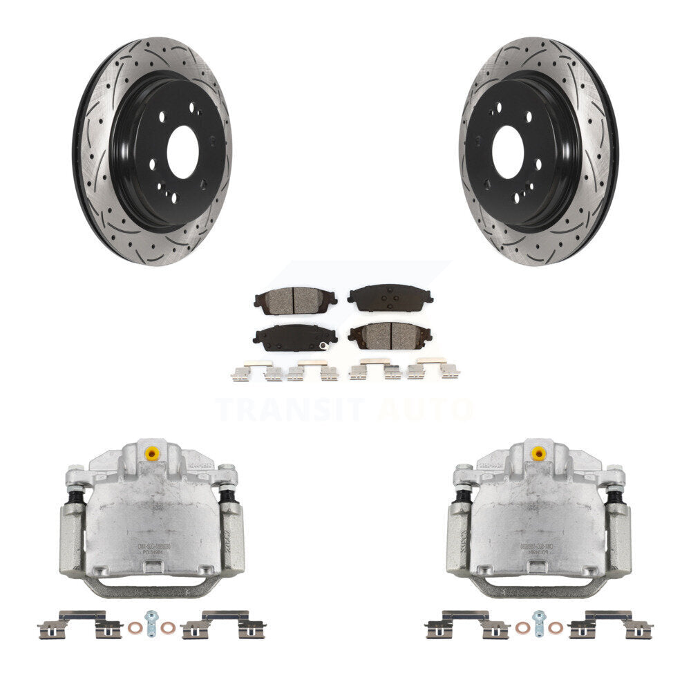 Transit Auto KCD-100477S Disc Brake Kit for 2019 Chevrolet Silverado 1500 LD, GMC Sierra 1500 Limited - Rear product image