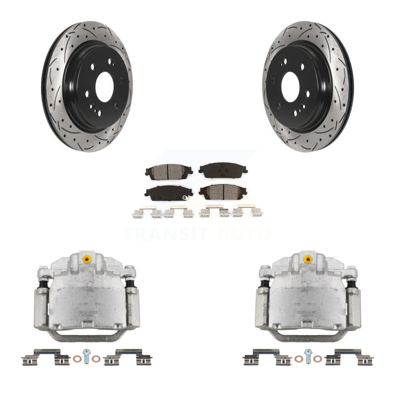 Transit Auto KCD-100477S Disc Brake Kit for 2019 Chevrolet Silverado 1500 LD, GMC Sierra 1500 Limited - Rear product image