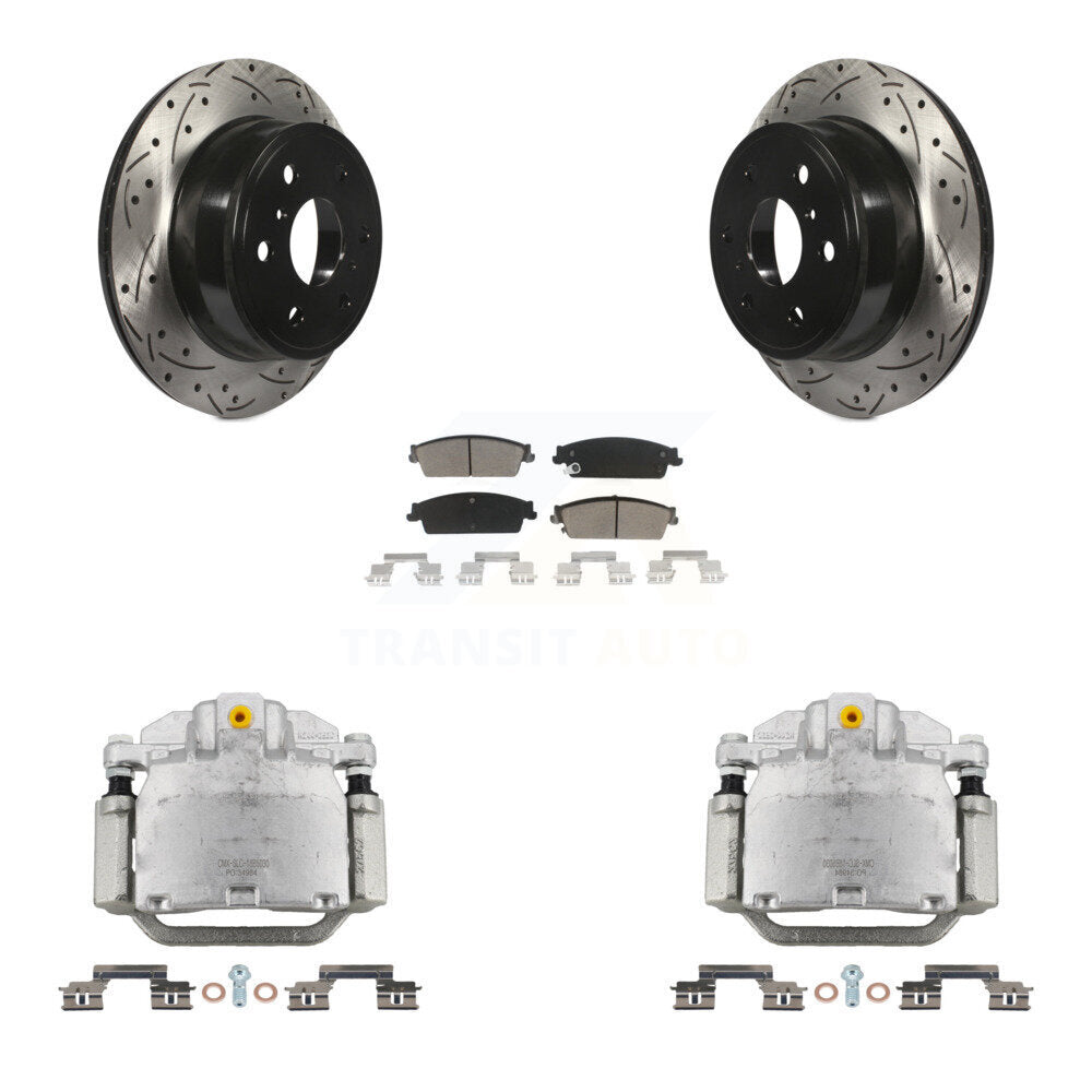 Transit Auto KCD-100478C Disc Brake Kit for 2007-2014 Chevrolet Silverado 1500, GMC Sierra 1500, Cadillac Escalade & more - Rear product image