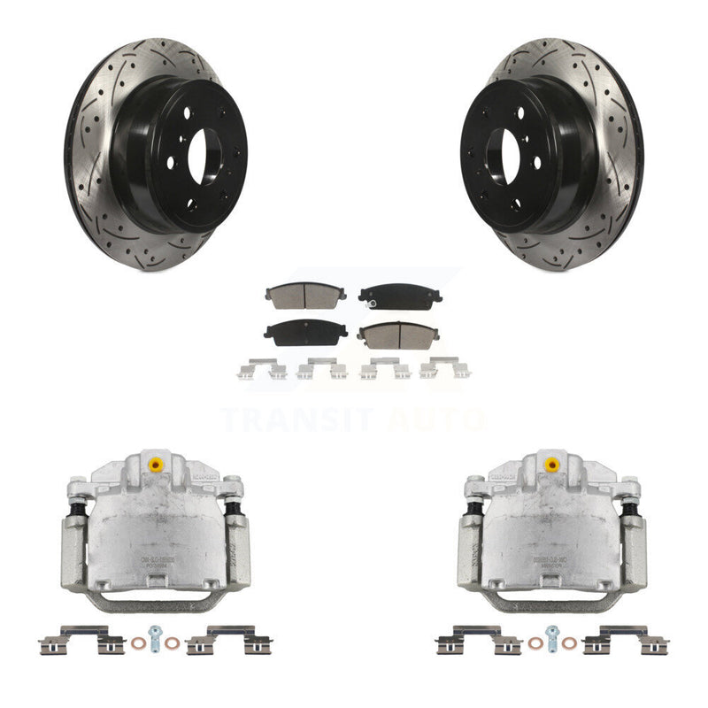 Transit Auto KCD-100478C Disc Brake Kit for 2007-2014 Chevrolet Silverado 1500, GMC Sierra 1500, Cadillac Escalade & more - Rear product image
