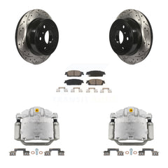 Transit Auto KCD-100479C Disc Brake Kit for 2014-2020 Chevrolet Suburban, Chevrolet Silverado 1500 LD, GMC Sierra 1500 Limited & more - Rear product image