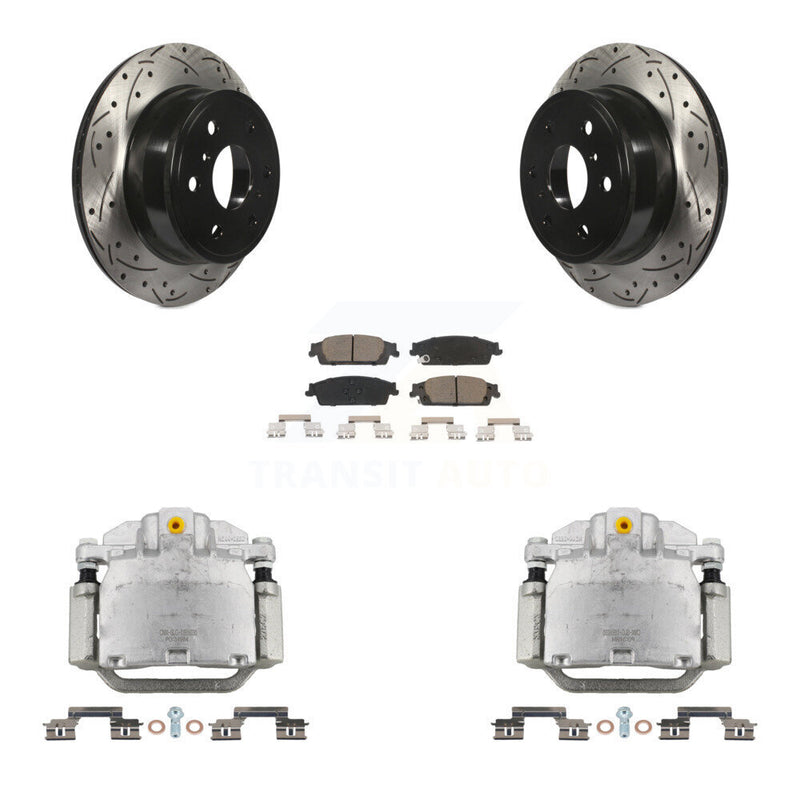 Transit Auto KCD-100479C Disc Brake Kit for 2014-2020 Chevrolet Suburban, Chevrolet Silverado 1500 LD, GMC Sierra 1500 Limited & more - Rear product image