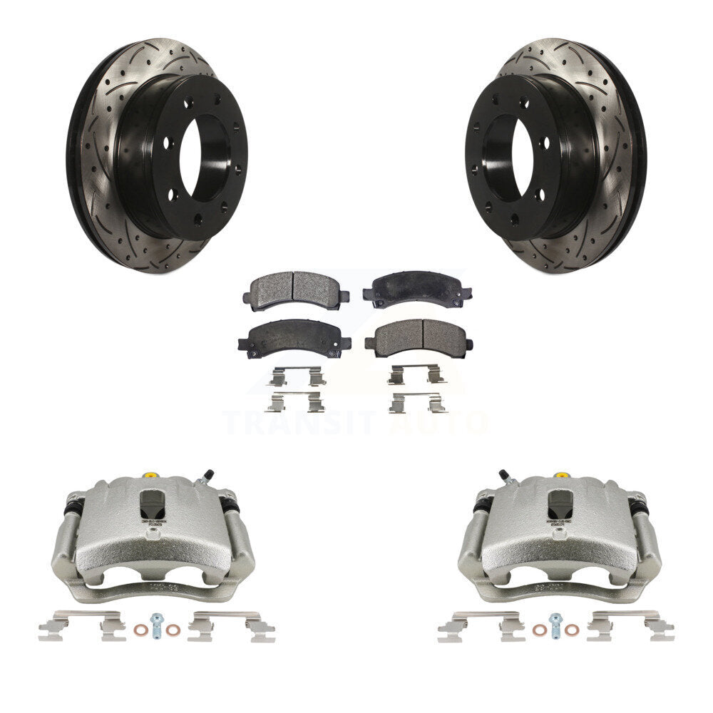 Transit Auto KCD-100479T Disc Brake Kit for 2005-2020 GMC Savana 2500, Chevrolet Express 2500, Chevrolet Express 3500 & more - Rear product image