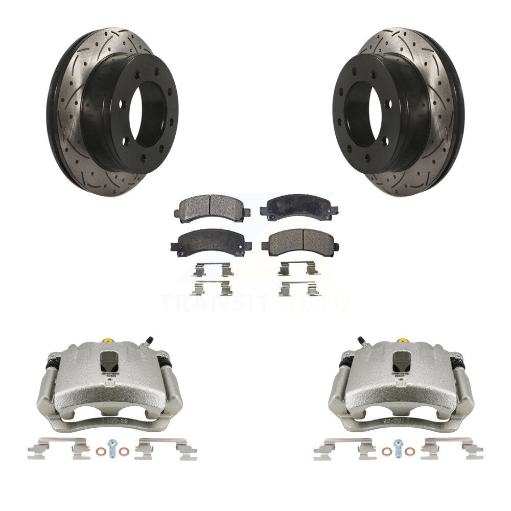 Transit Auto KCD-100480T Disc Brake Kit for 2003-2018 Chevrolet Express 2500, GMC Savana 2500, Chevrolet Express 3500 & more - Rear product image