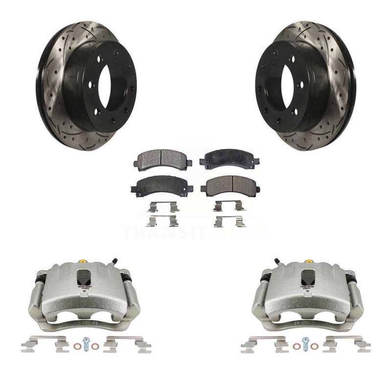 Transit Auto KCD-100481T Disc Brake Kit for 2007-2014 Chevrolet Express 3500, GMC Savana 3500, Chevrolet Express 2500 & more - Rear product image